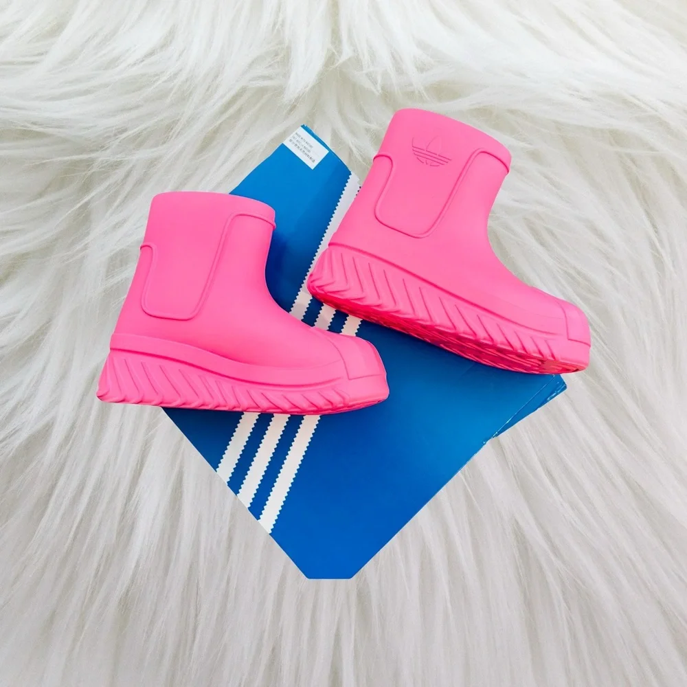✨BRAND NEW! PINK ADIDAS ADIFOM SUPERSTAR BOOT RAIN BOOT✨ - Picture 1 of 3